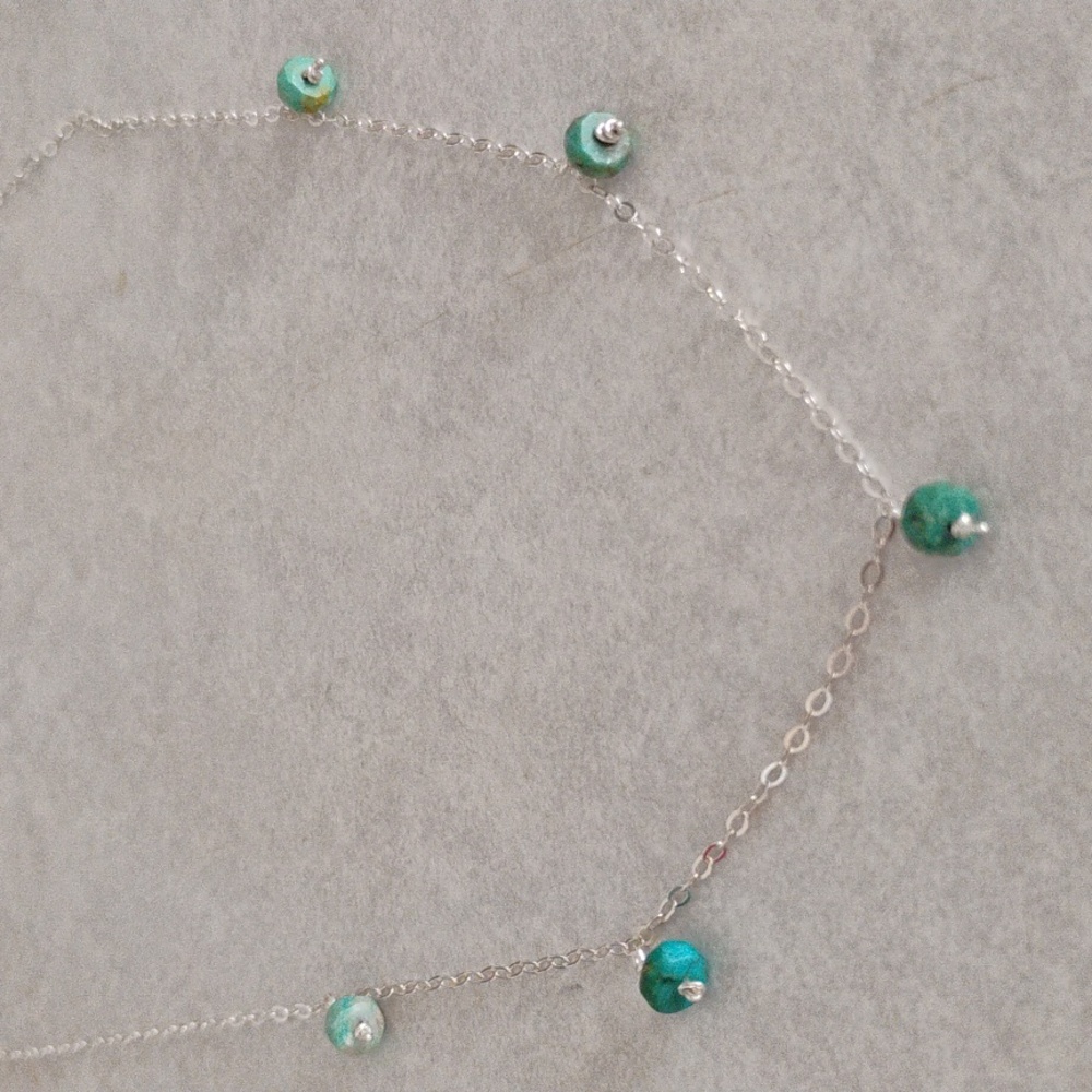 Sterling Silver Kingman Turquoise Necklace